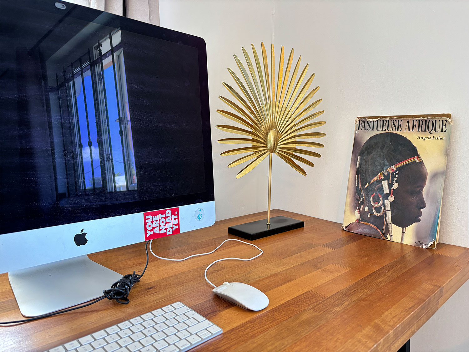 Bureau avec chaise confortable et connexion Wi-Fi rapide dans une chambre privée à La Kolok de l’Ouest