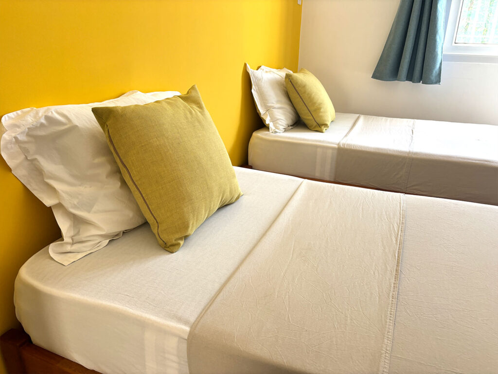 Chambre avec deux lits simples idéale pour les enfants ou amis