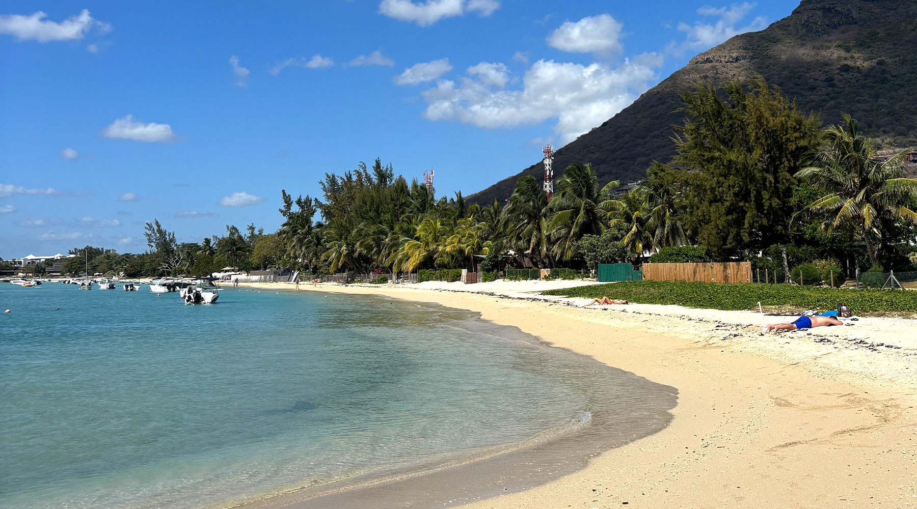 Plage de La Preneuse sur la côte ouest de l’île Maurice